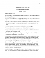 2017-01-17_The Signs of the Last Days_Hyun Shil Kang 2017-01-17_The Signs of the Last Days_Hyun Shil Kang