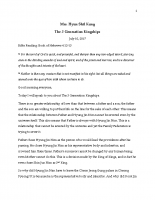 2017-07-10_The 3 Generation Kingships_Hyun Shil Kang 2017-07-10_The 3 Generation Kingships_Hyun Shil Kang