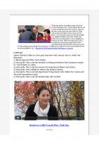 2015-10-28 Yeonah Nim Video Interview