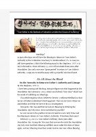 2016-02-10 Jim Stephens on Necessity to Return to Fathers Authority Blessing
