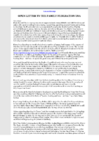 2020-11-05 OPEN LETTER TO THE FFWPU