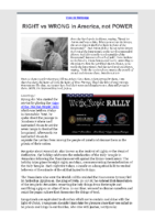 2021-06-28 RIGHT vs WRONG in America not POWER