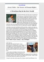 2025-04-10 Jesus Christ – the Source of Human Rights